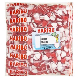 Haribo Heart Throbs Love Hearts 3kg Bulk Bag